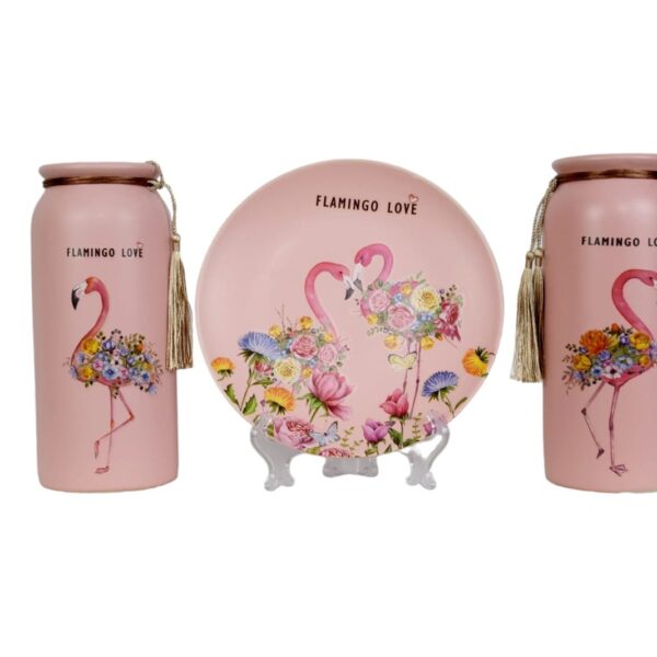 3 Pc Ceramic Decor Set