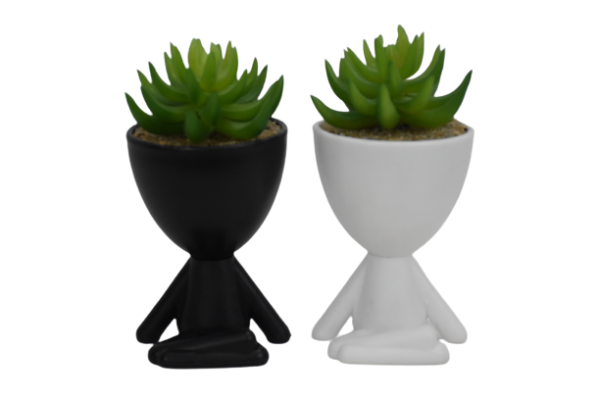 Statue Artificial Flower Pot