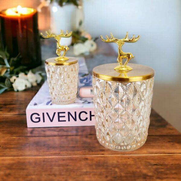 Antler Crystal Candy Jar Set