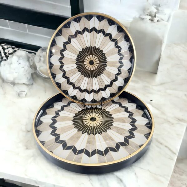 Italian Round Serving Tray