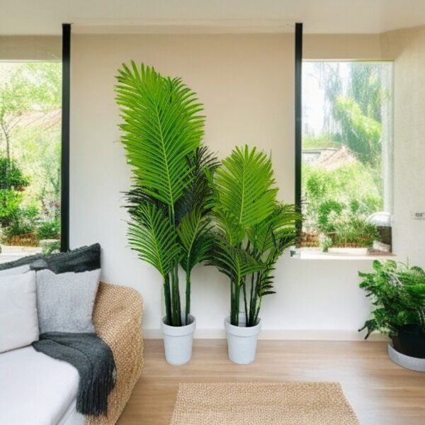Faux-Palm-Plant-Set