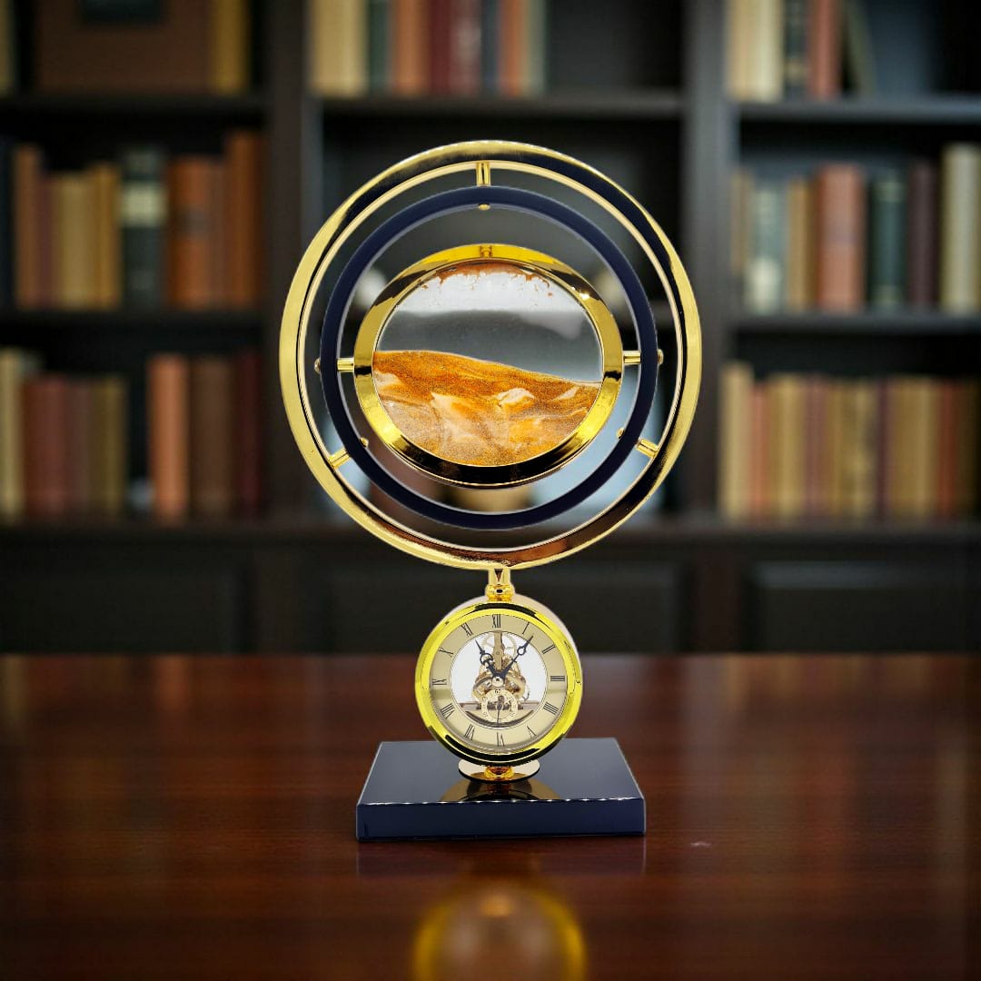 Eclipse Hourglass Desk Clock